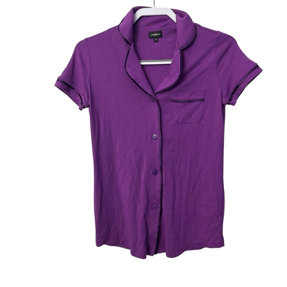 Cosabella Purple Short Sleeve Pajama Set